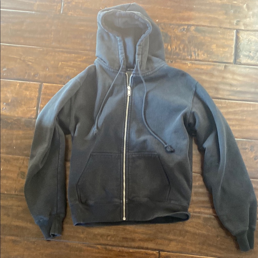 Black Zip-Up Hoodie